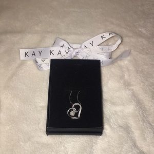 Kay jewelers heart diamond necklace